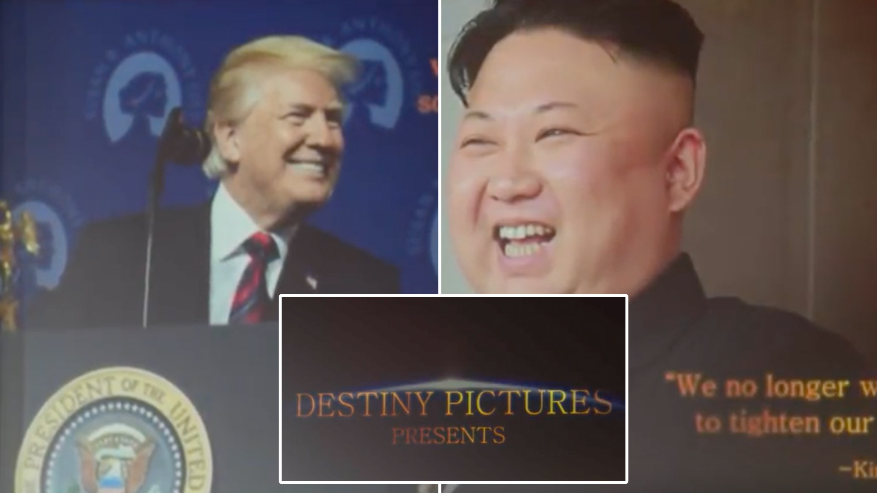 Trump en Kim video