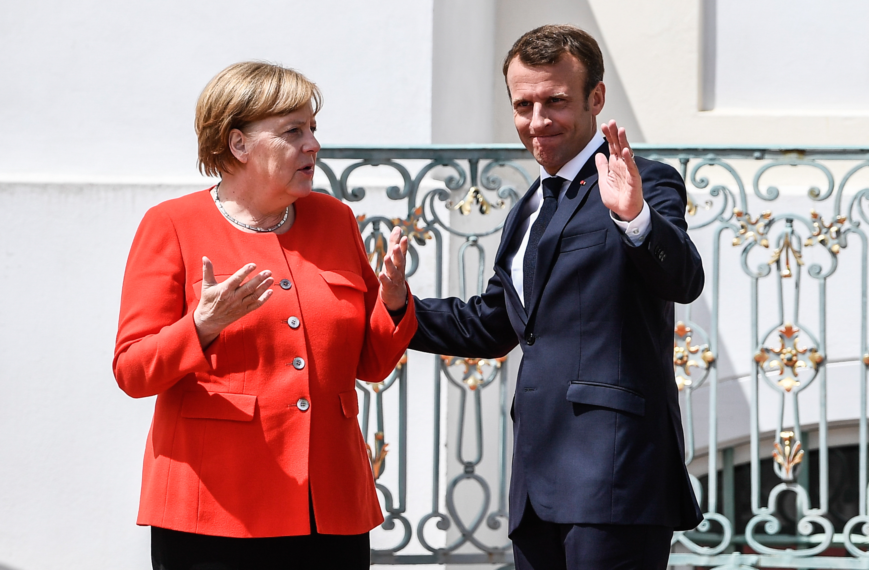 Merkel, Macron, eurozone, budget