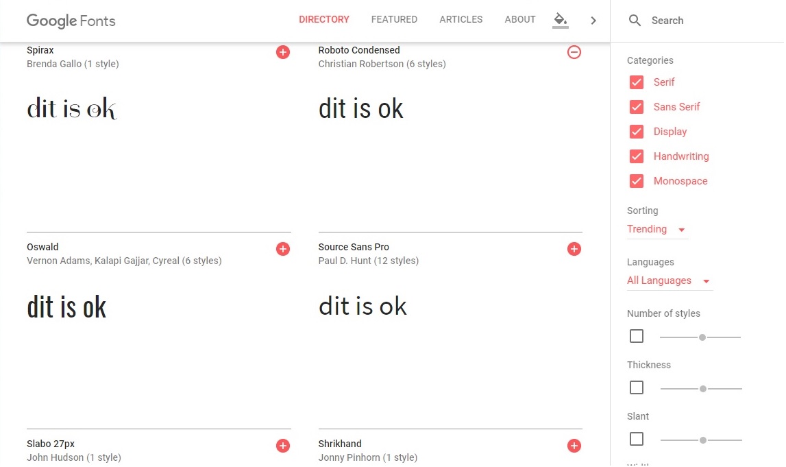 Google Fonts