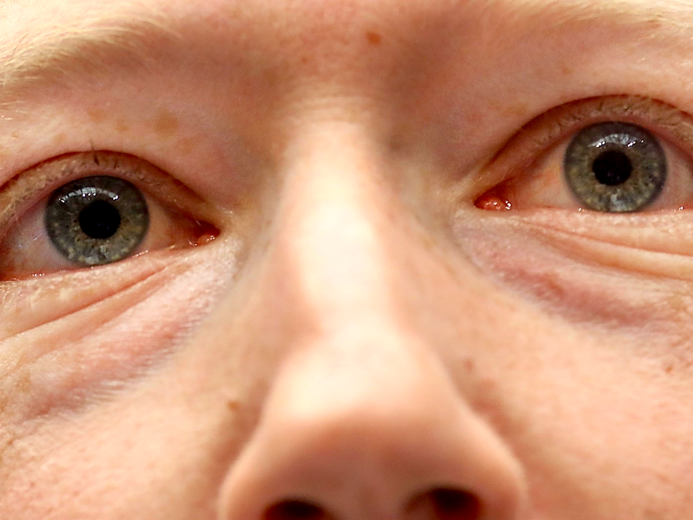 De ogen van Facebook-CEO Mark Zuckerberg. Foto: Getty