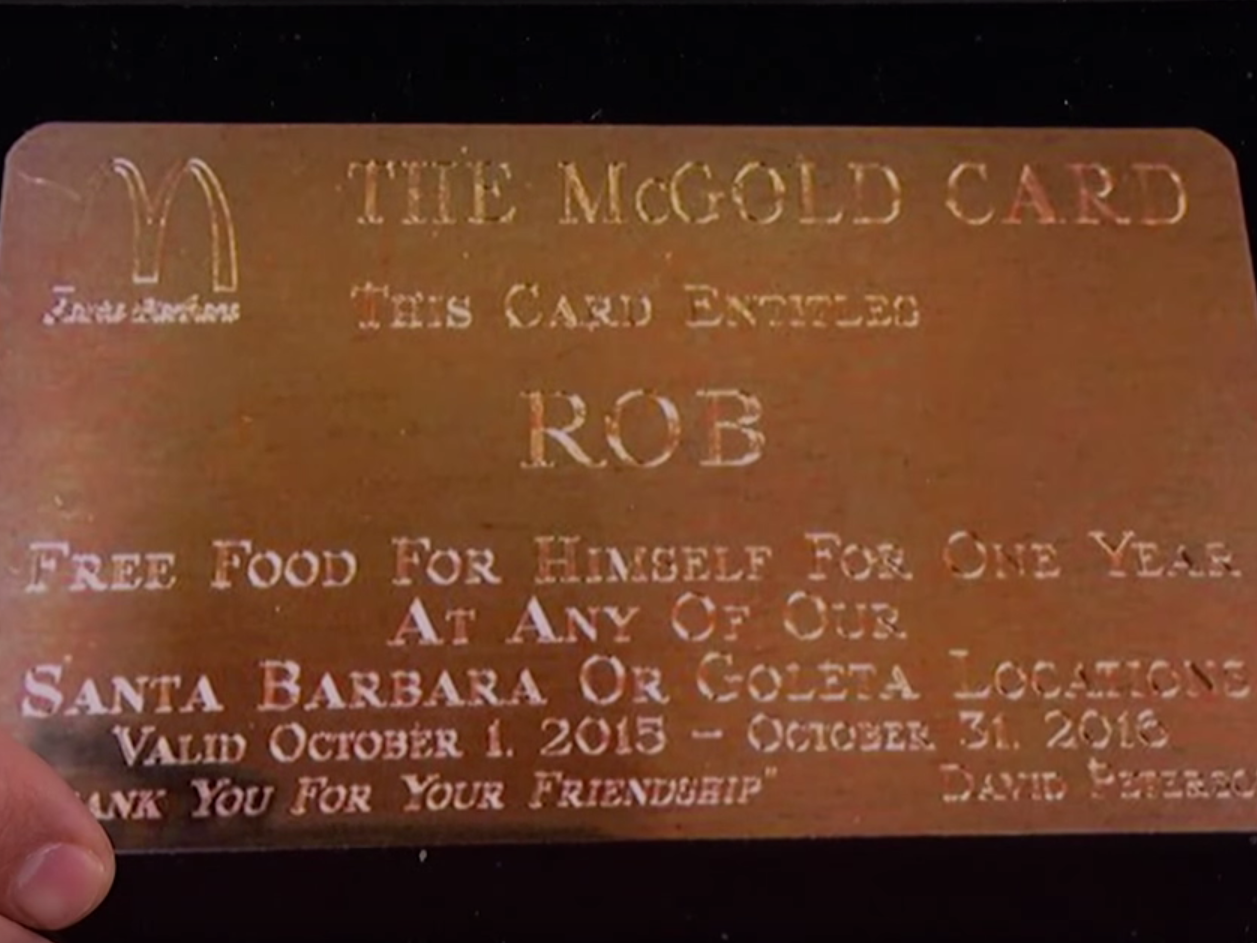 A Random Person Has The Chance To Win A Mcdonald S Gold Card And A Lifetime Of Free Fast Food Here S The Real Story Behind The Mythic Card In Bill Gates And Warren