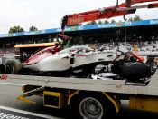 marcus ericsson crash formule 1 monza italië