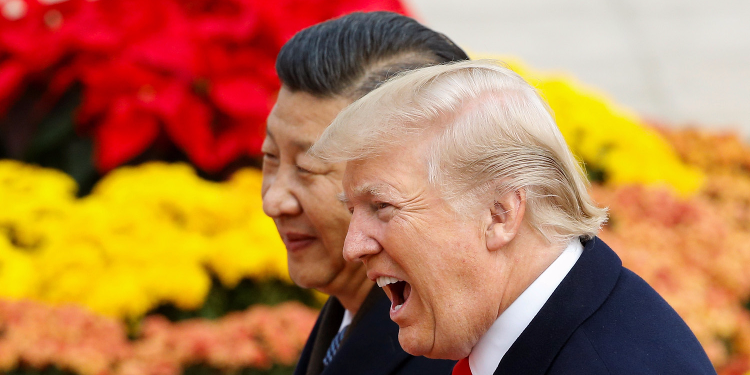 President Donald Trump en president Xi Jinping van China