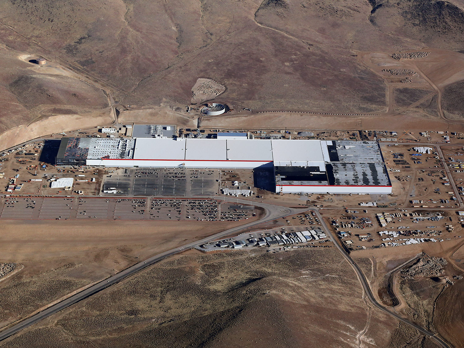 De Gigafactory van Tesla in Nevada is een intense plek om te werken. Foto: Tesla.