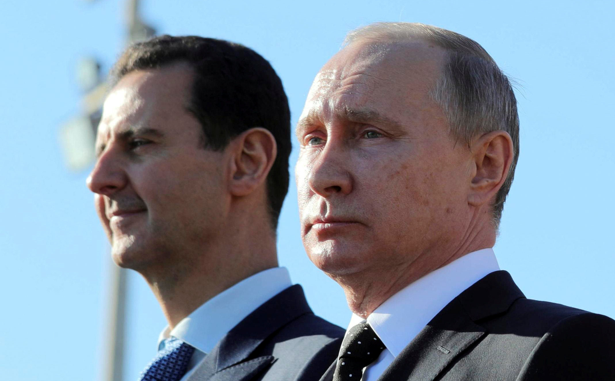 Assad en Poetin in december 2017. Foto Reuters.