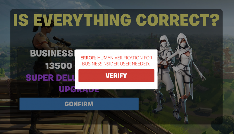 Online Scammers Are Bombarding Young Fortnite Players With Fake - fortnite scam advertentie