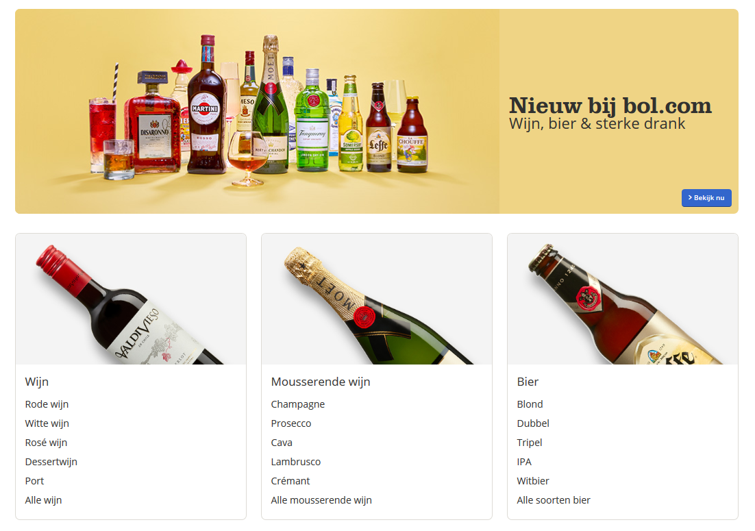 Bol.com verkoopt nu ook wijn, speciaalbier en sterke drank – en bezorging of je 18 bent