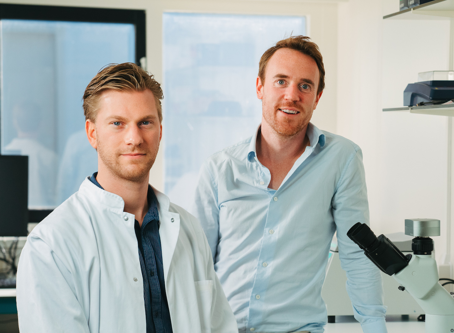 CTO Daan Luining (links) en CEO Krijn de Nood (rechts) van Meatable.