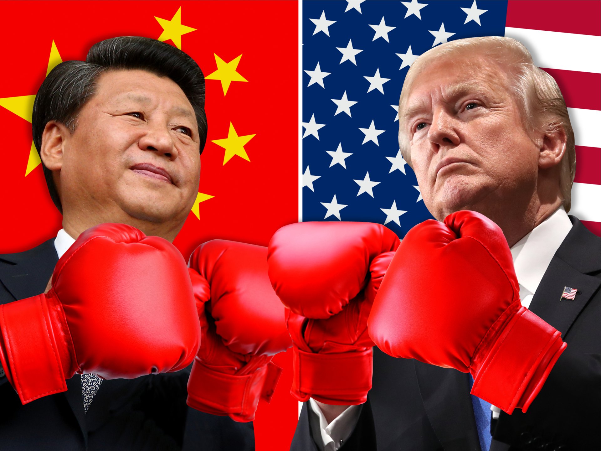 Xi Jinping en Donald Trump