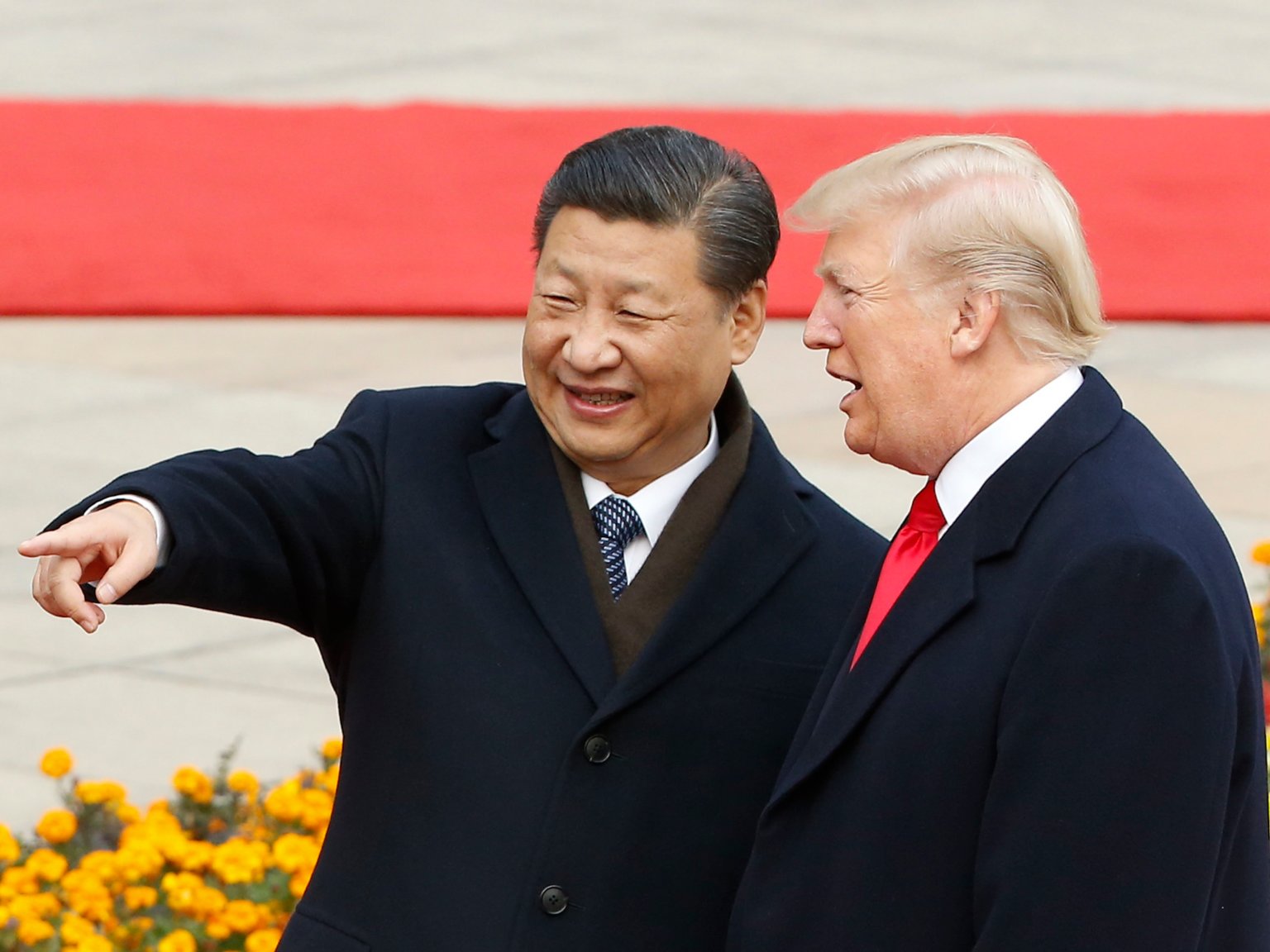 De Chinese president Xi Jinping en zijn Amerikaanse collega Donald Trump