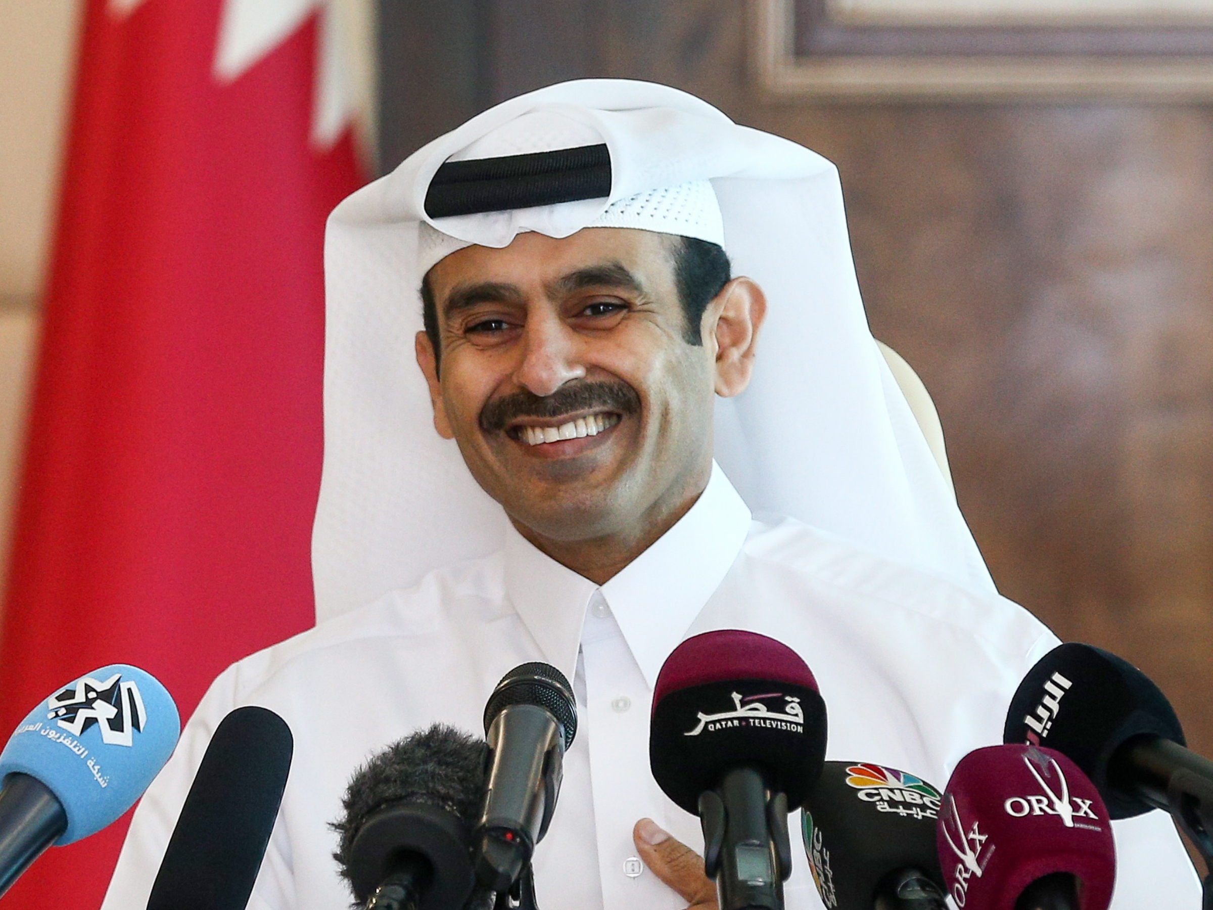 Saad Sherida al-Kaabi, de minister van Energie van Qatar.