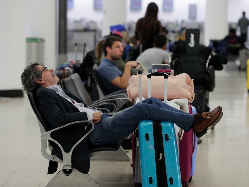 Airline passengers are furious after government shutdown sparks