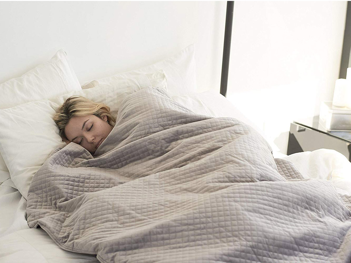 I slept under a 15-pound weighted blanket for a week — and it was the