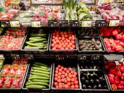Groenten op de groenteafdeling van supermarktketen Albert Heijn. Foto: ANP