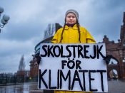 De 16-jarige Greta Thunberg uit Zweden voert al jaren actie voor het klimaat.