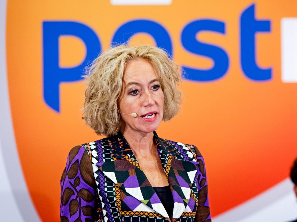 Herna Verhagen, CEO en voorzitter van de Raad van Bestuur van PostNL