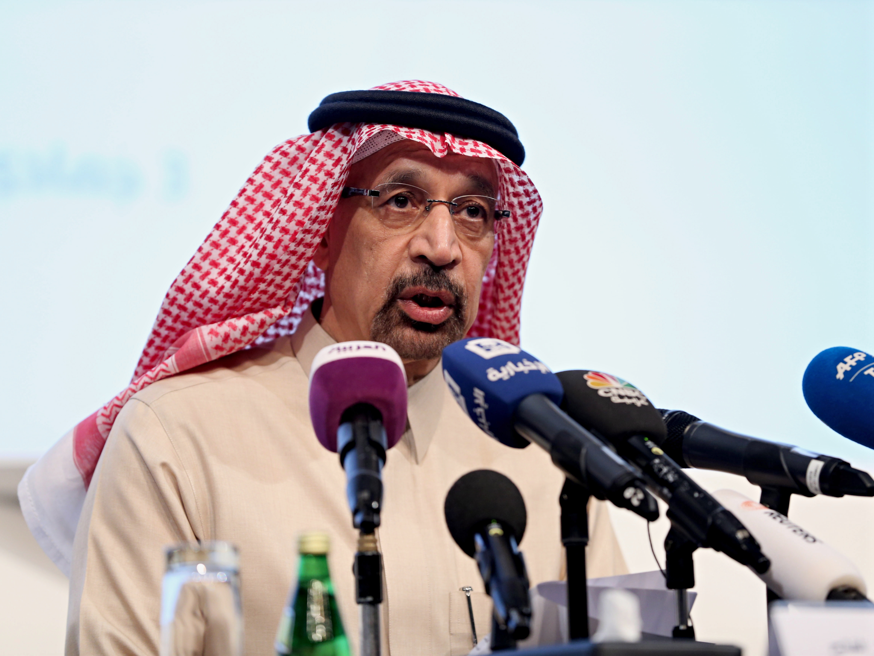 De Saudische olieminister Khalid Al-Falih