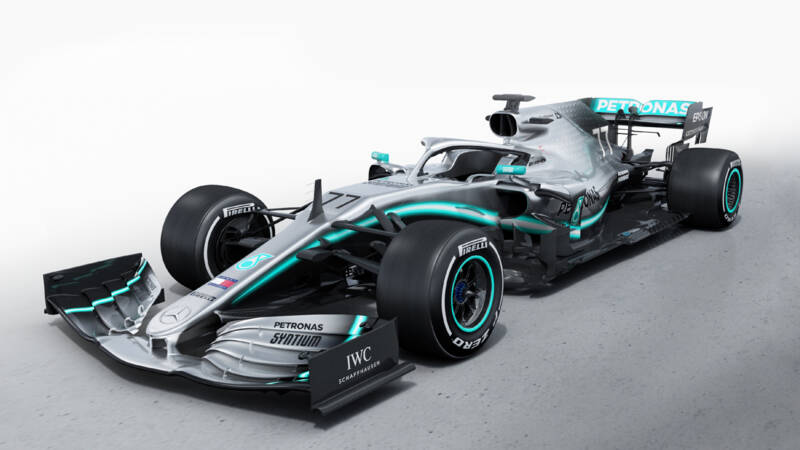 De Mercedes W10. Foto: Mercedes-AMG Petronas Motorsport