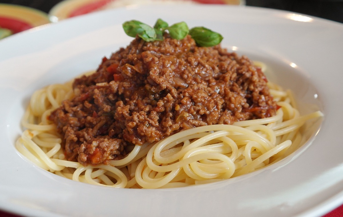 Spaghetti Bolognese is eigenlijk een verkeerde combinatie
