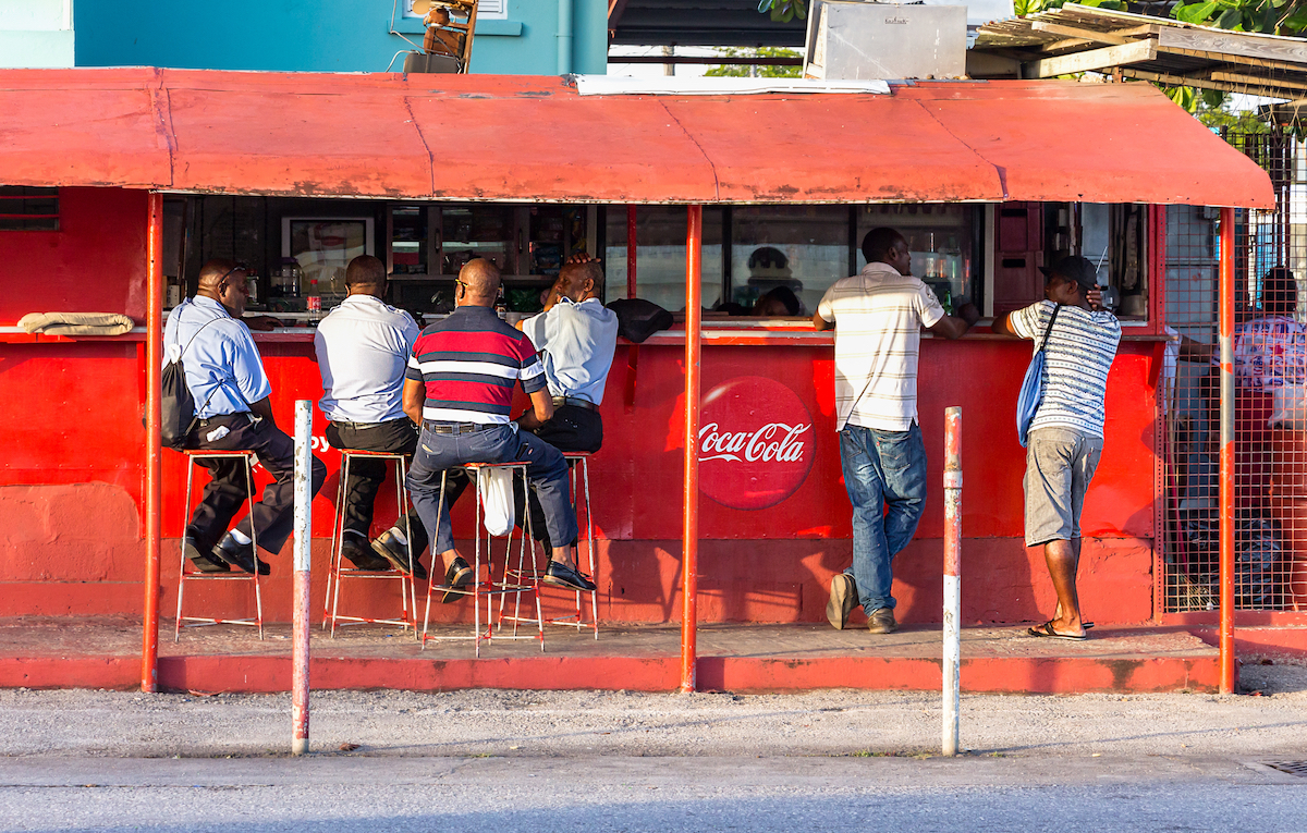 Een straatbarretje op Barbados, een van de ongezondste landen ter wereld.