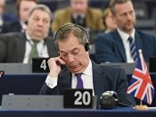 Nigel Farage in het Europees Parlement.