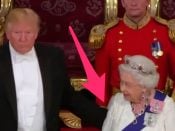 Raakte Donald Trump de rug van Queen Elizabeth aan?