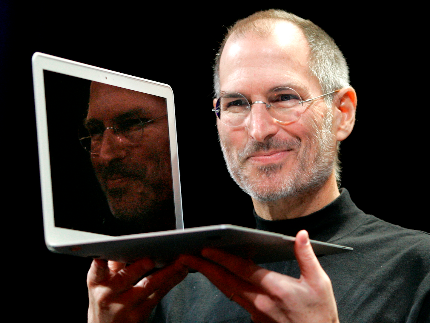 Foto: Steve Jobs, mede-oprichter van Apple. Bron: Jeff Chiu/AP 