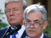 Donald Trump en Jerome Powell