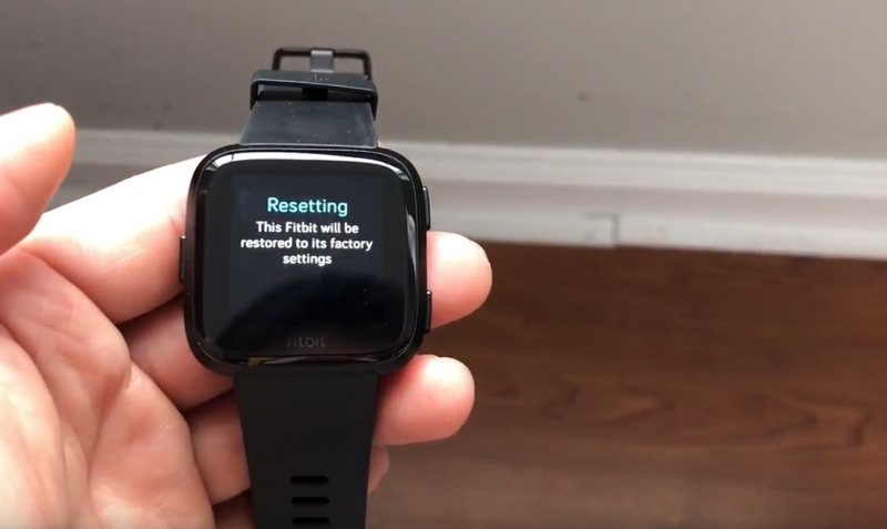 Reset Fitbit Versa for Troubleshooting