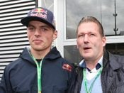 Max Verstappen en zijn vader Jos in 2014.