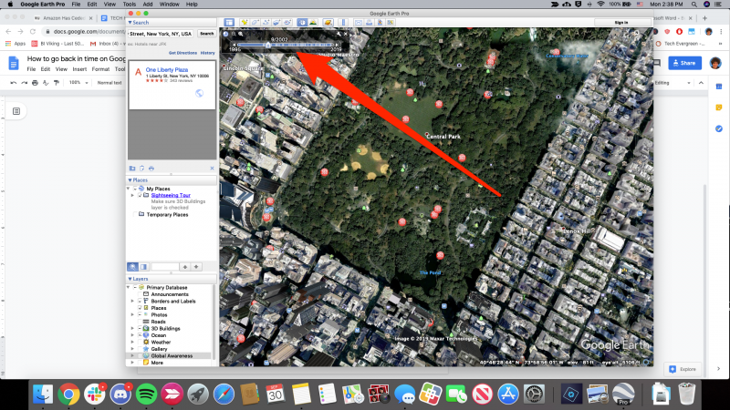 go back in time google earth