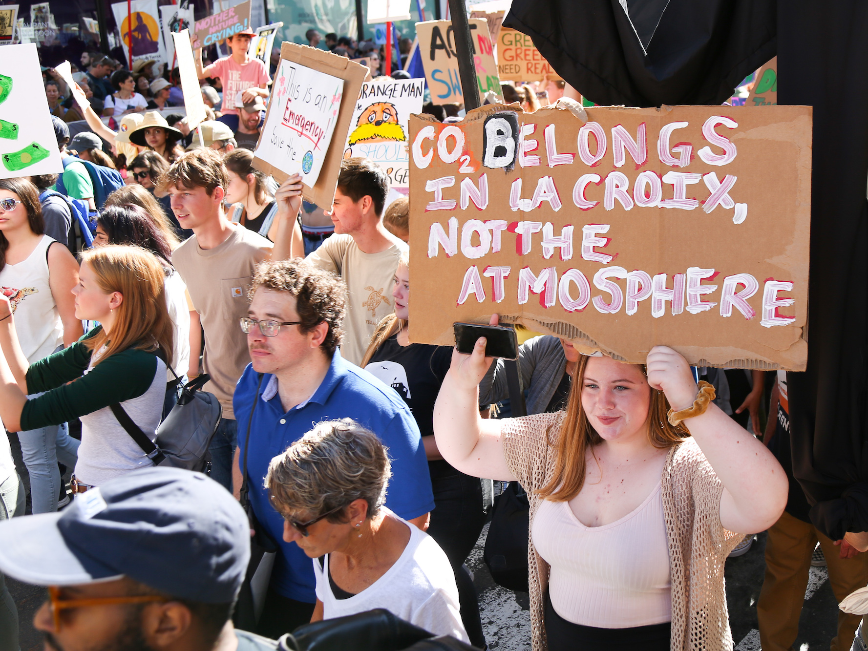 Een klimaatprotest in San Francisco. Foto: Melia Russell/Business Insider
