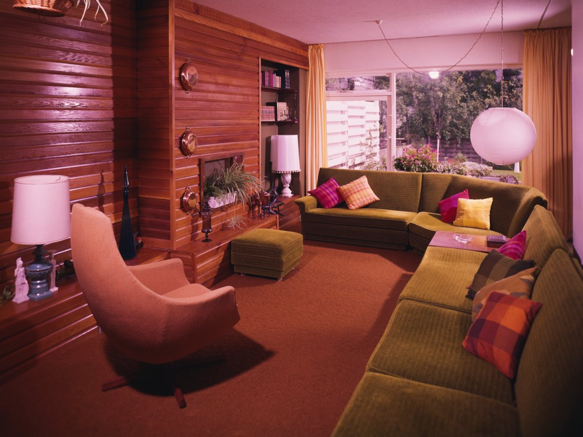 1960s step down living room