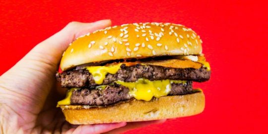 De 'Double Quarter Pounder with bacon and cheese' van McDonald's
