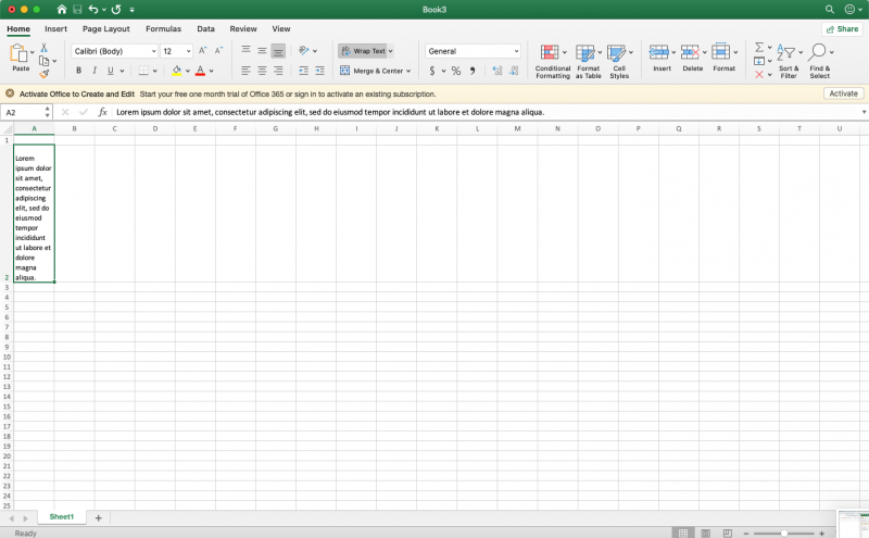 excel mac 2011 auto adjust cell height for wrapped text