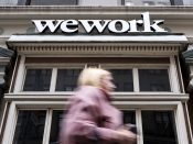 Kantoorruimte van het financieel geplaagde WeWork in New York.