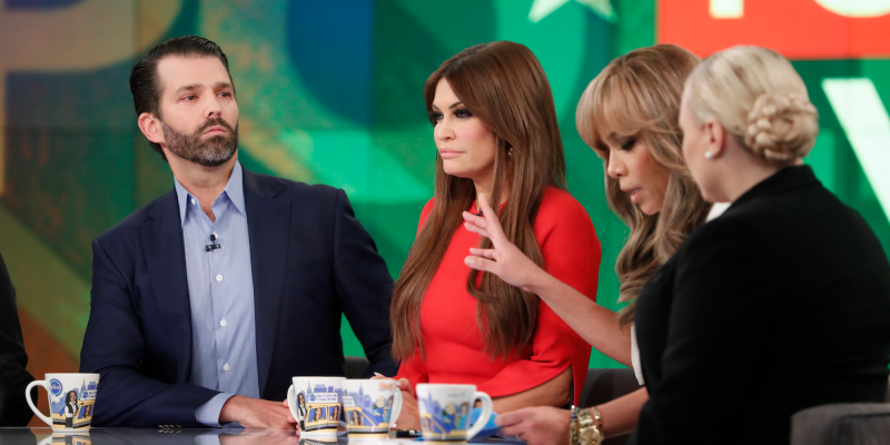 Donald Trump Jr. and 'The View' host Sunny Hostin have moved their fight to Twitter after battling on camera - Business Insider