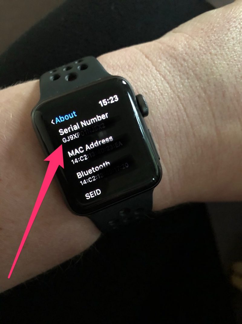 How to find your Apple Watch's serial number using your Apple Watch or