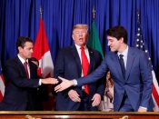 De leiders van Mexico, de VS en Canada.