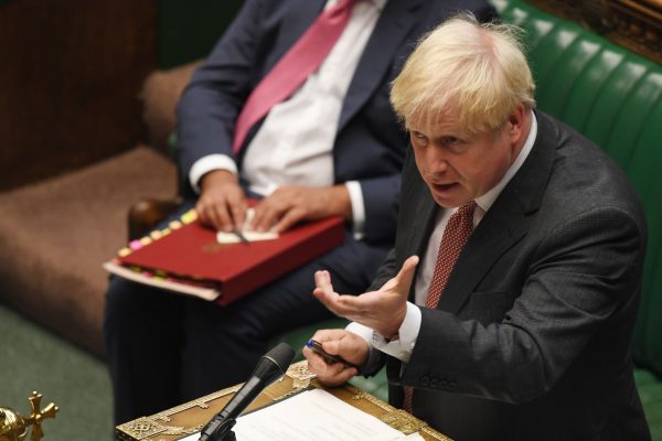 Johnson voert discussie over de omstreden Brexit-wet Johnson voert discussie over de omstreden Brexit-wet