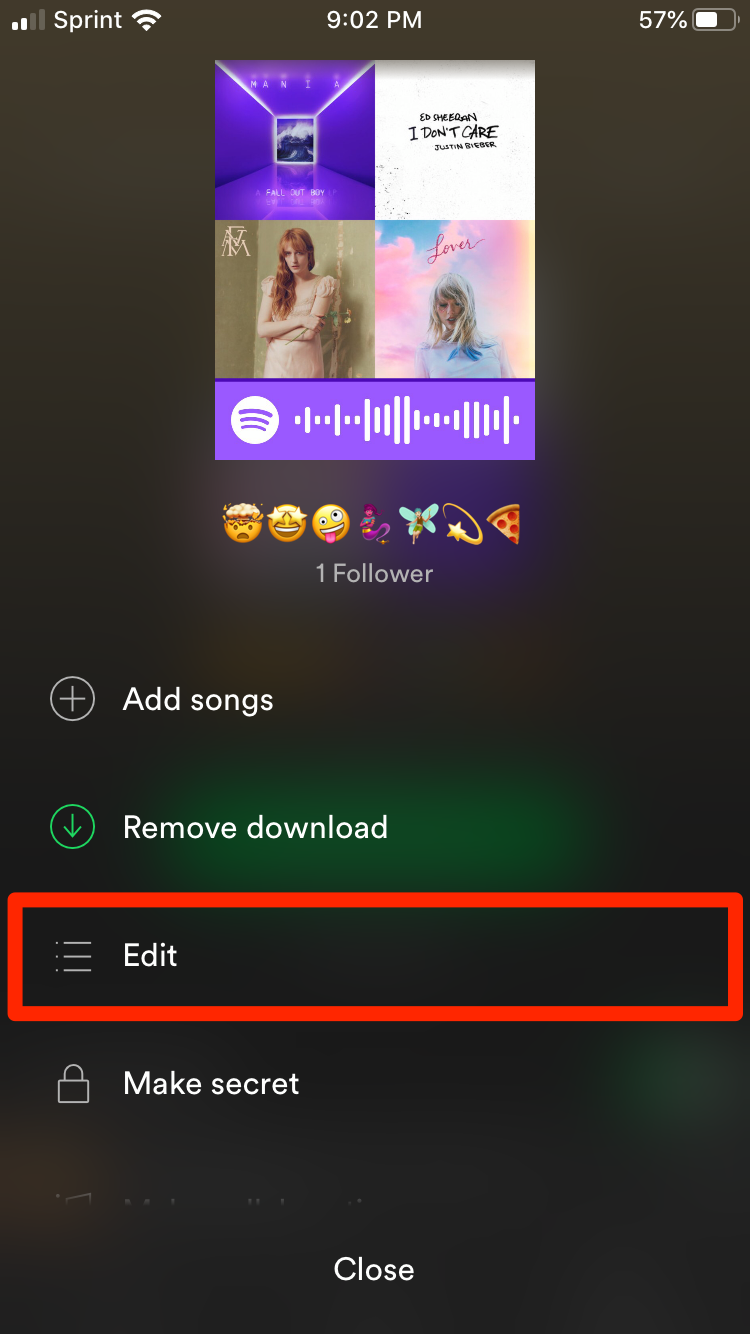 How to change a playlist's cover art in the Spotify app ...