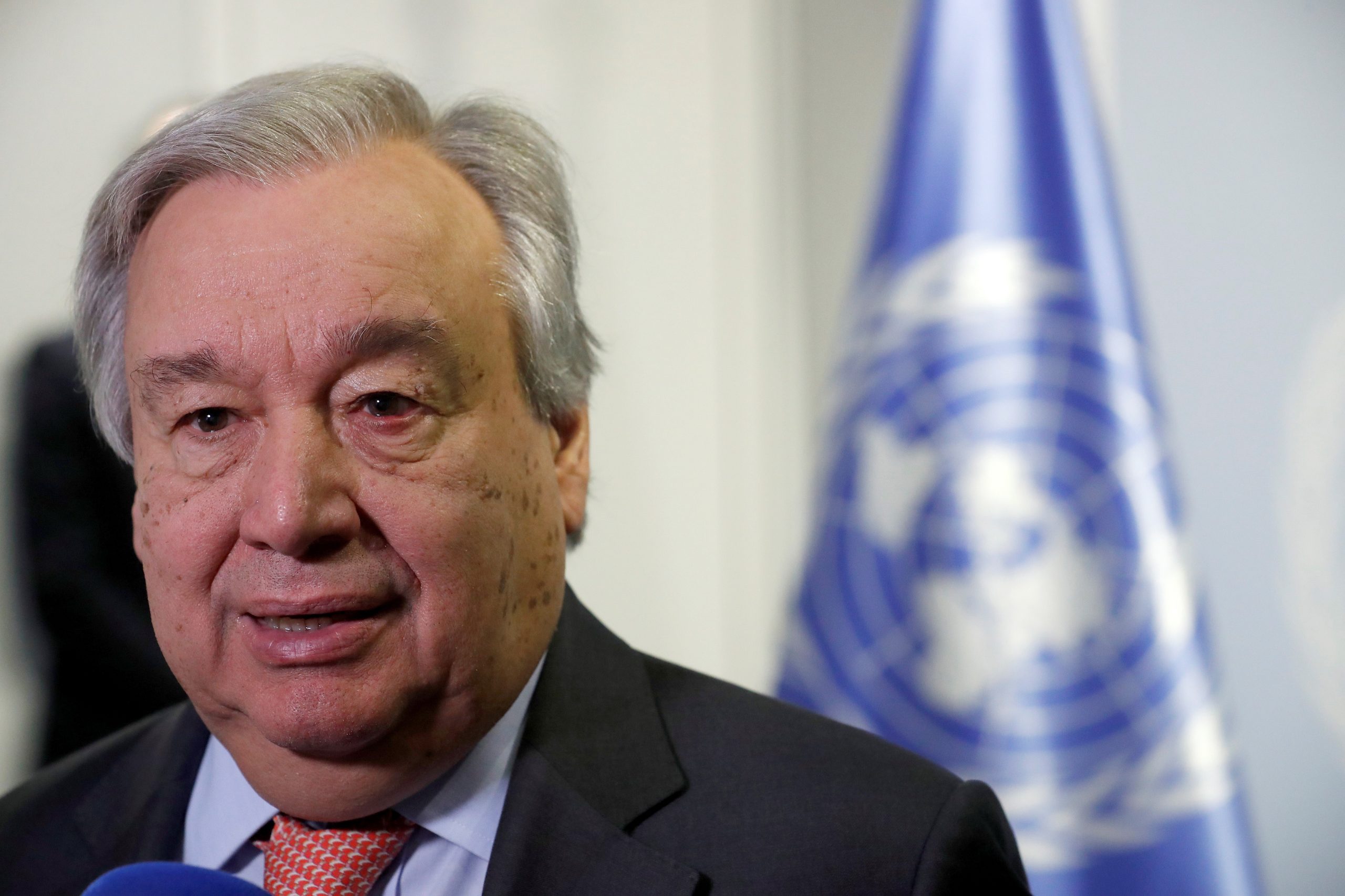 Secretaris-generaal António Guterres van de Verenigde Naties.