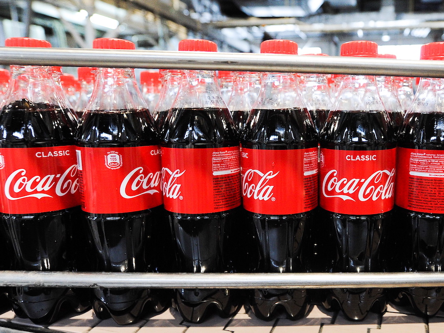 Plastic flesjes van Coca-Cola