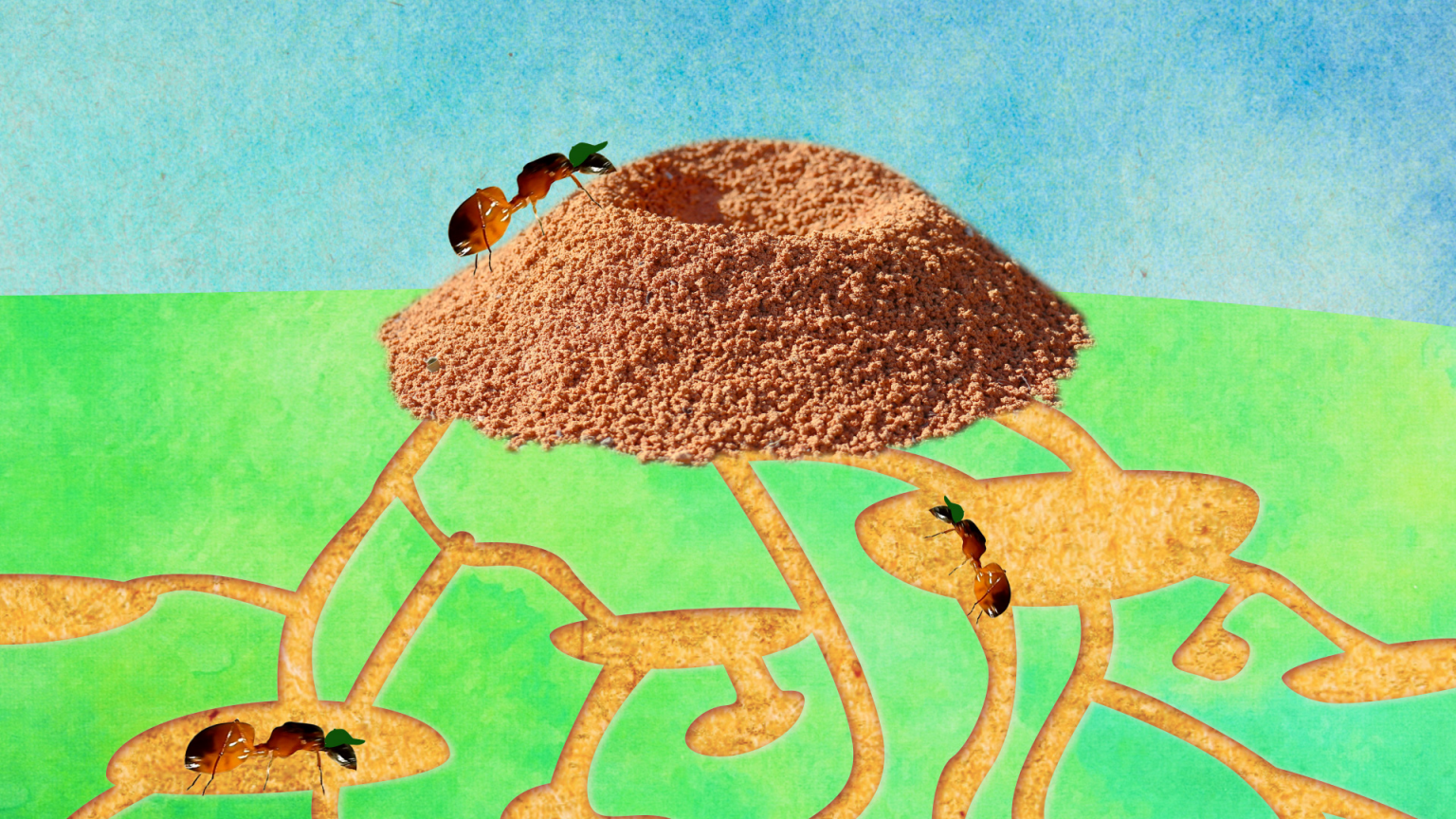 Муравейник рисунок