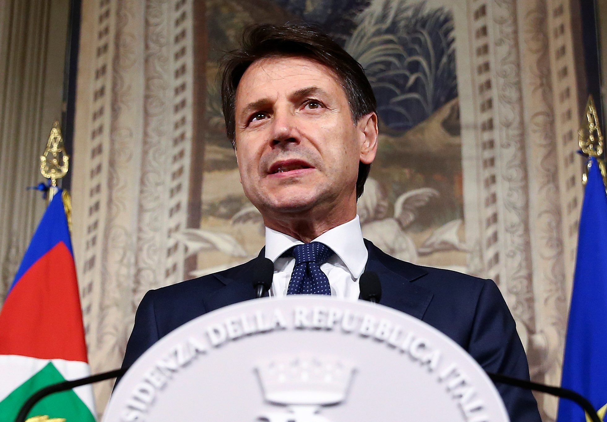 De Italiaanse premier Guiseppe Conte.