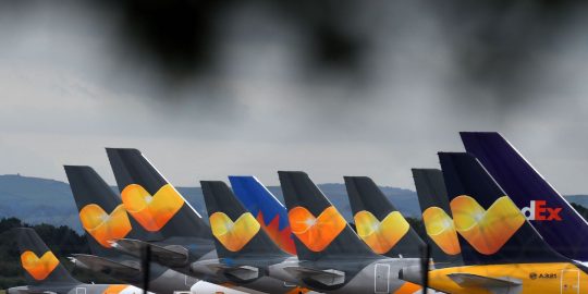 Vliegtuigen van Thomas Cook.