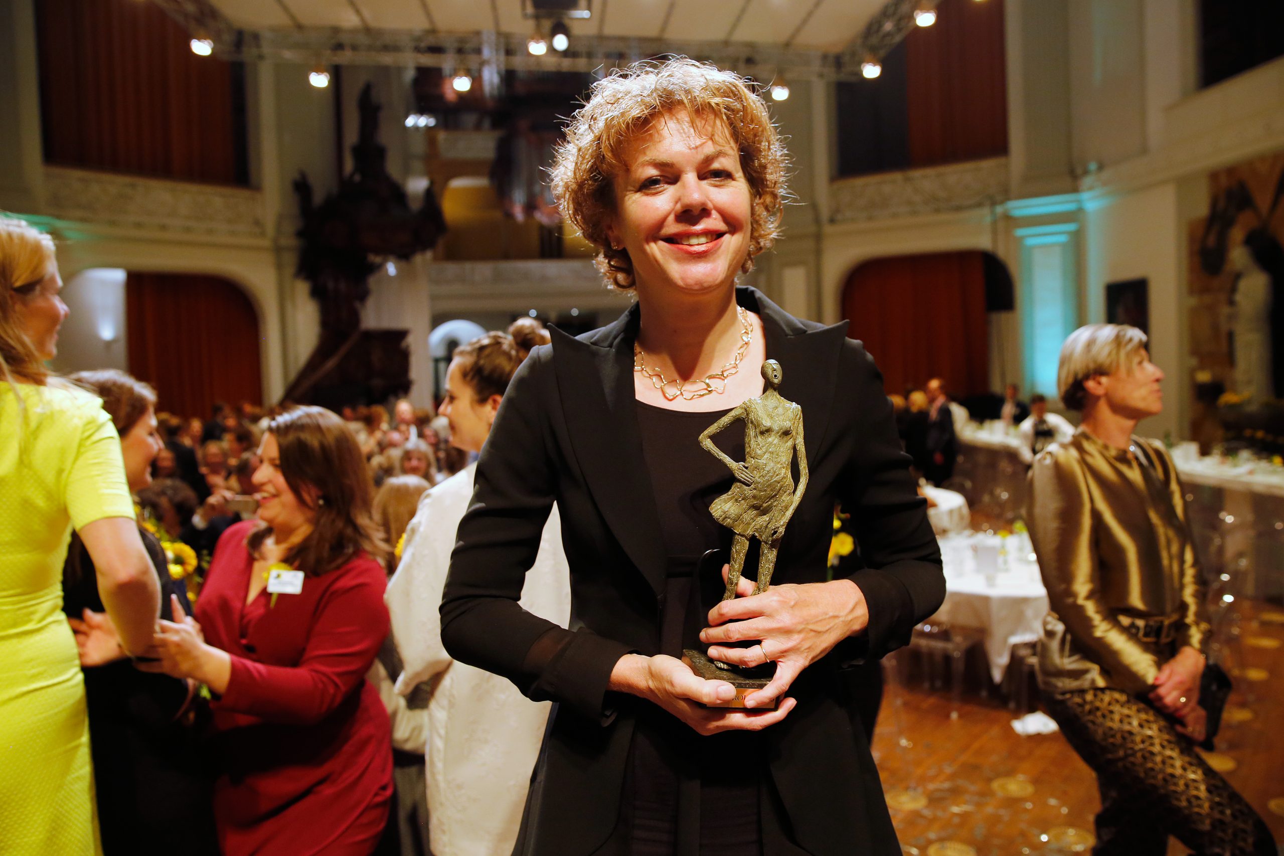 Ingrid Thijssen in 2016 toen ze Topvrouw van het Jaar werd.