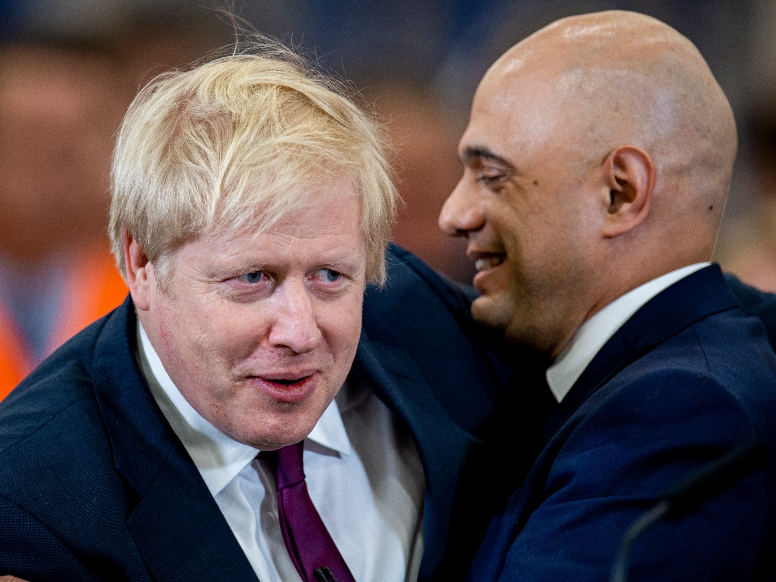 Boris Johnson en Sajid Javid.