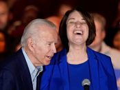 Joe Biden en Amy Klobuchar