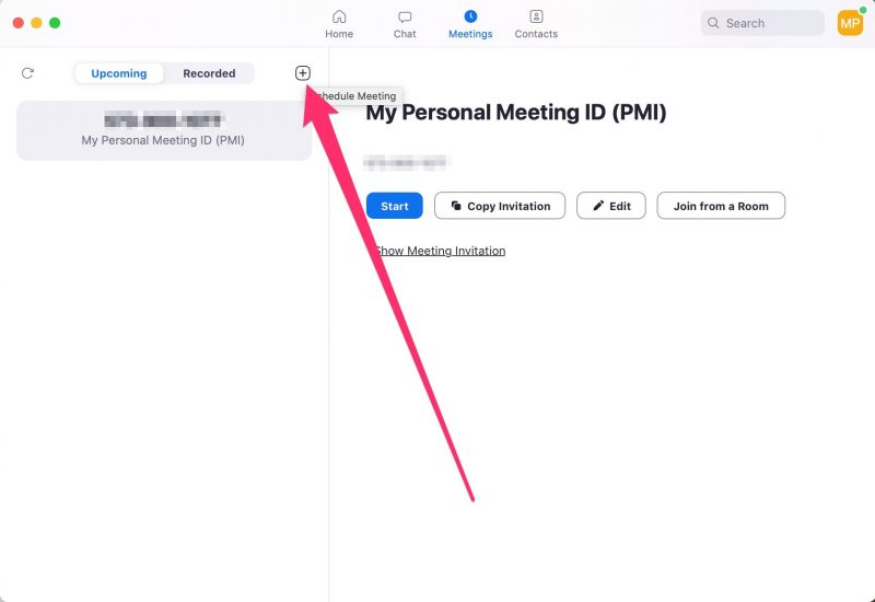 zoom meeting invite
